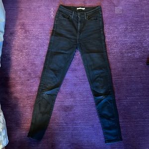 Levi’s Mile high super skinny jeans - black - size 27